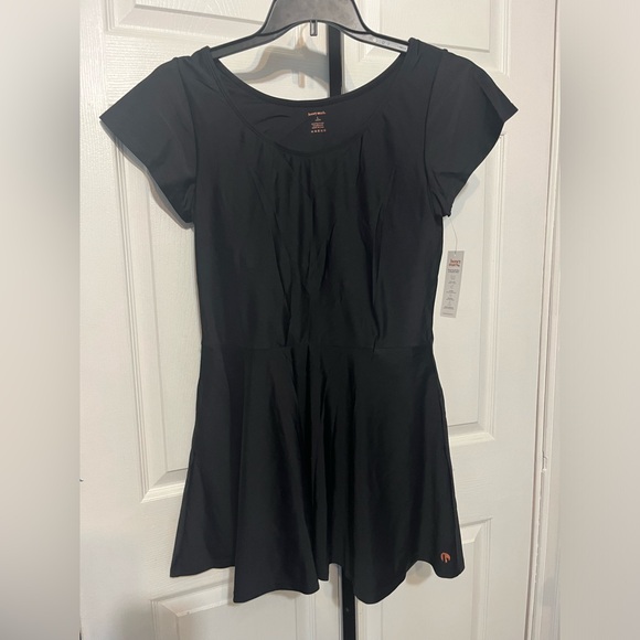 HONEY MARK PEPPER DRESS WOMEN’S SWIM DRESS BLACK NWT HONEYMARK VARIOUS SIZES #2 - Picture 1 of 5